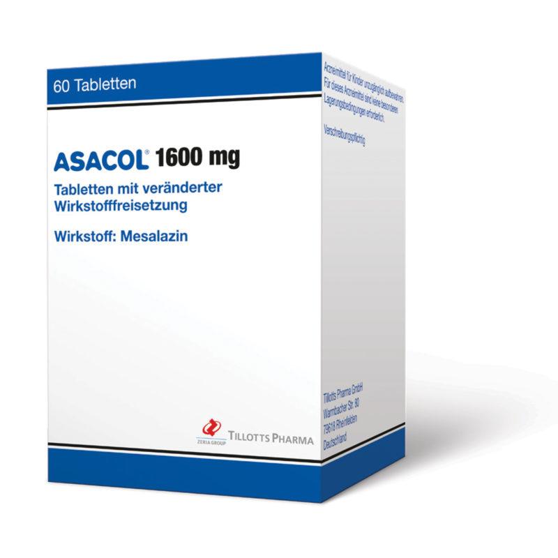 Asacol® 1600 mg Tabletten mit veränderter Wirkstofffreisetzung von Tillotts